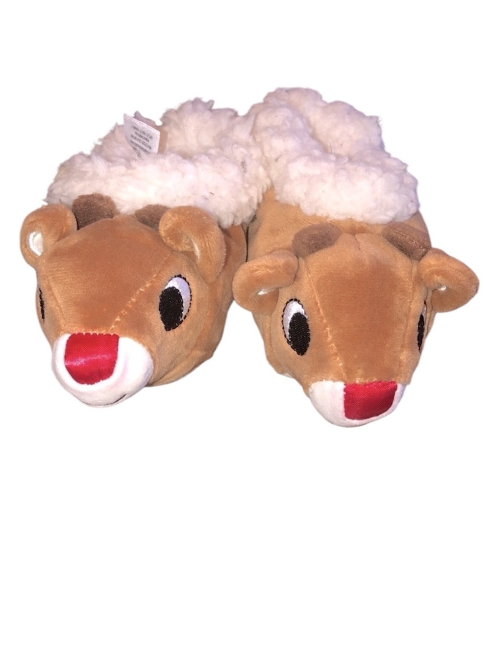 Rudolph the red nose reindeer Christmas kids slippers new with tags 12-24 months